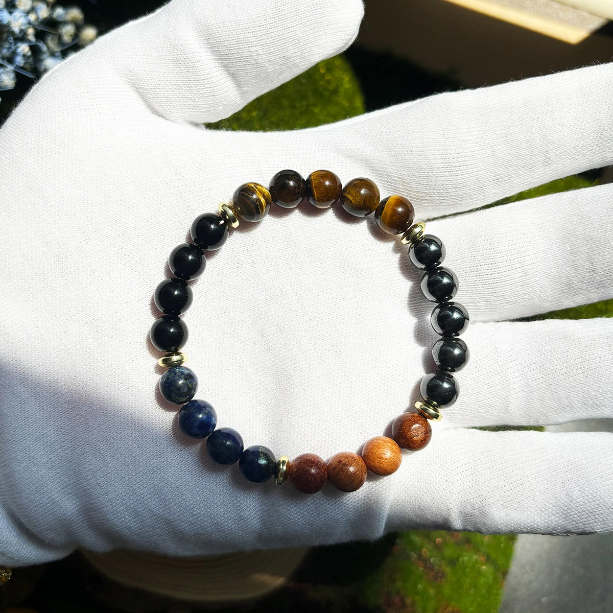 Attract Wealth and Prosperity Bracelet with Tiger Eye Stone Beads Handmade Bracelet Men Women