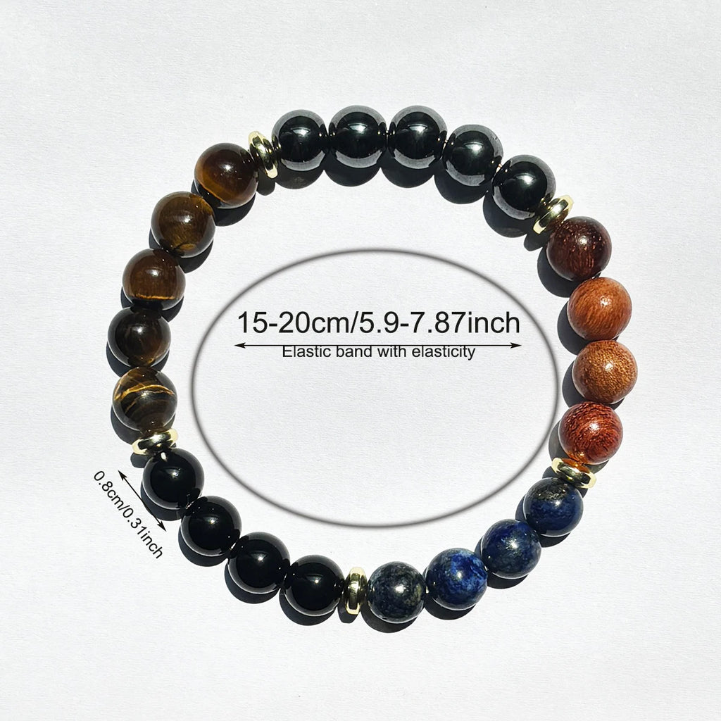 Attract Wealth and Prosperity Bracelet with Tiger Eye Stone Beads Handmade Bracelet Men Women