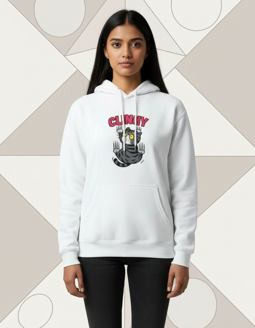 Clingy Cat Unisex Hoodie