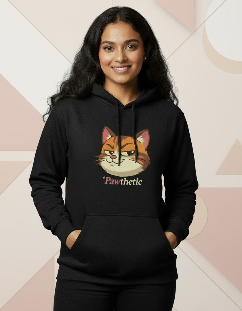 Pawthetic Cat Unisex Hoodie