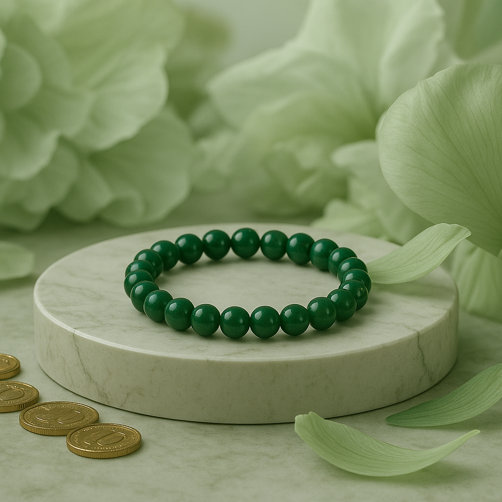 ENERGY ATTRACTOR - Green jade Bracelet