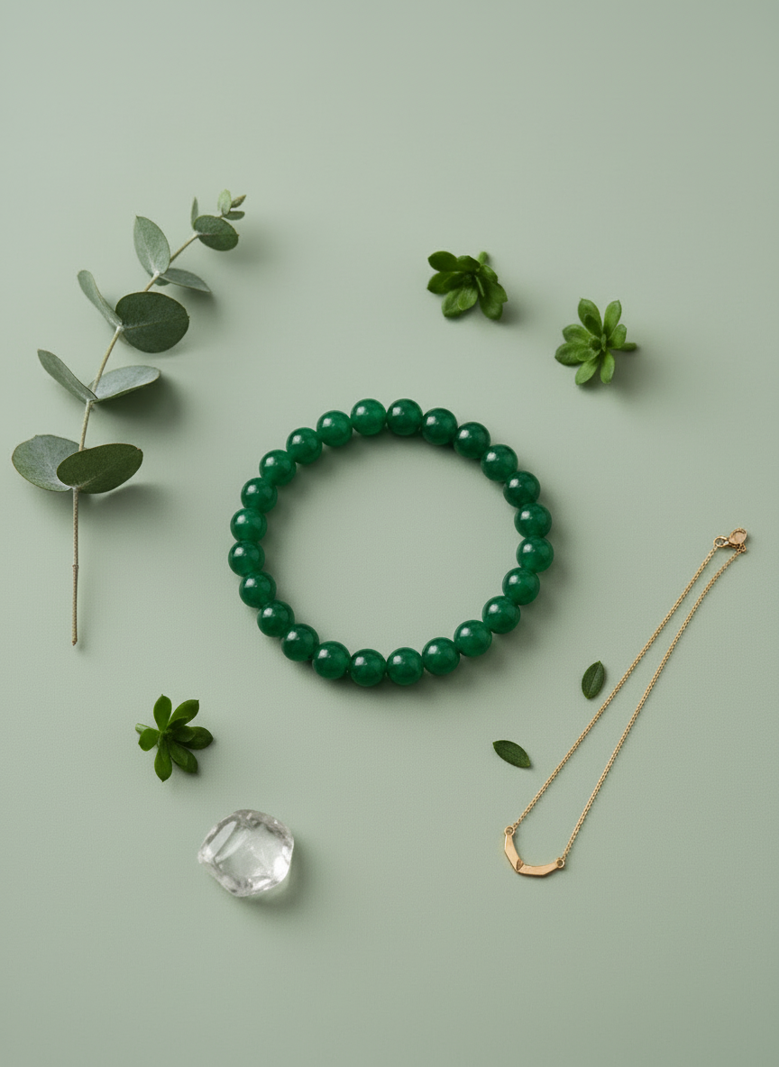 ENERGY ATTRACTOR - Green jade Bracelet