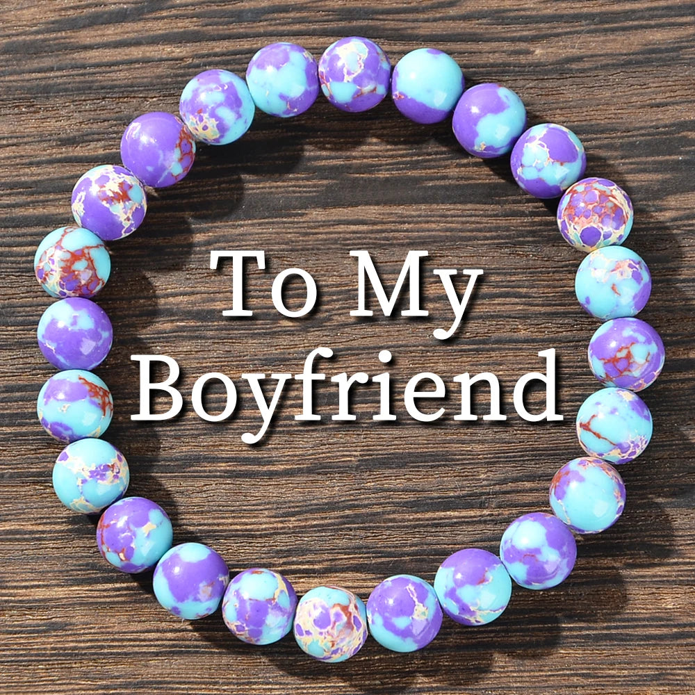 Men's Natural Crystal Gemstone Bracelet - A Meaningful Anniversary Gift for Boyfriends, Suitable for Daily Wear and Parties