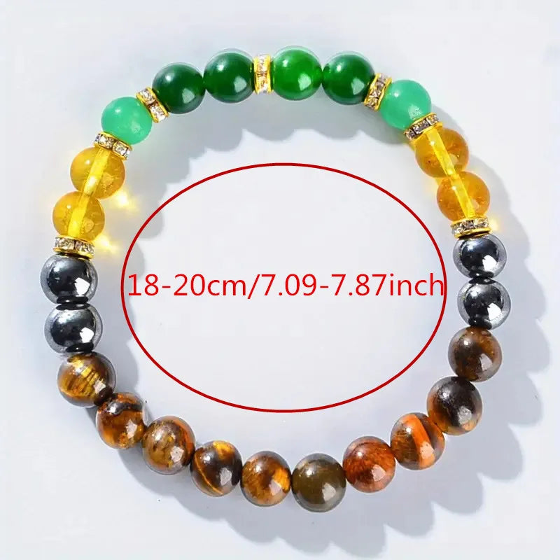 Trendy 8mm Multi Color Beaded Bracelet - Handmade Bracelet - The Best Gift for Festivals and anniversaries