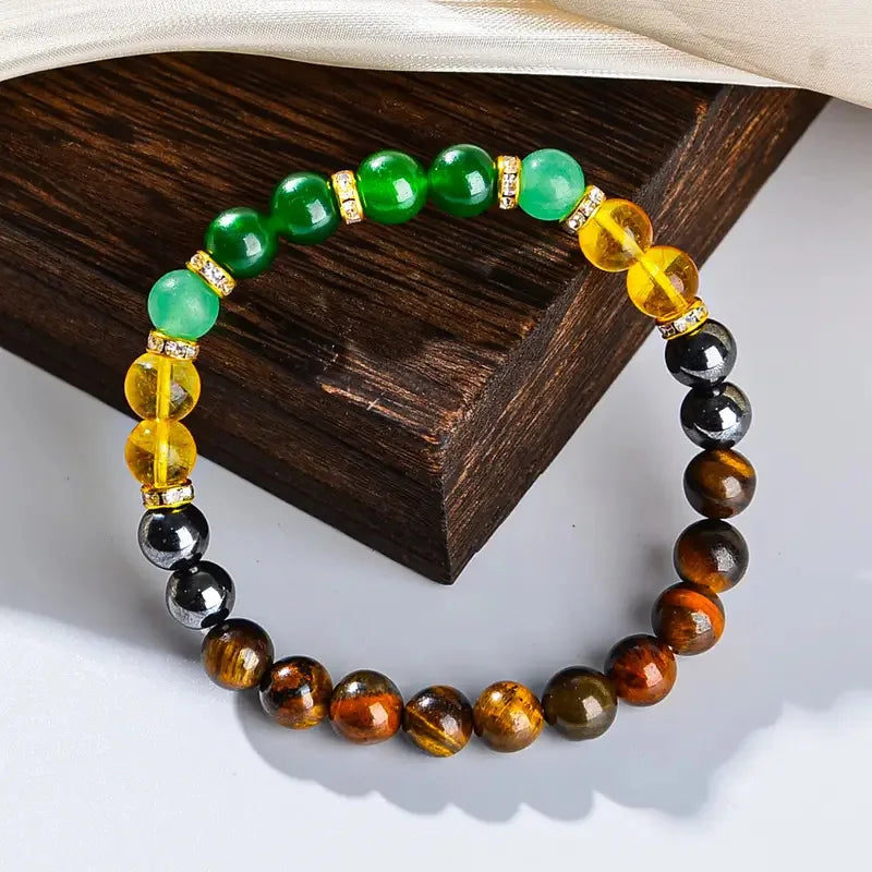 Trendy 8mm Multi Color Beaded Bracelet - Handmade Bracelet - The Best Gift for Festivals and anniversaries