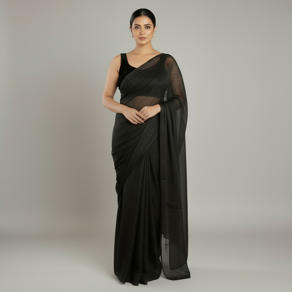 SARIKA Women Rani Solid Gangubai Chiffon