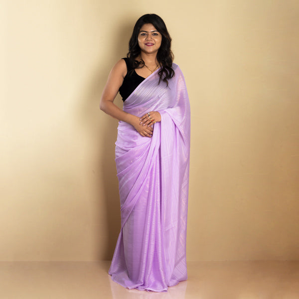 SARIKA Women Rani Solid Gangubai Chiffon