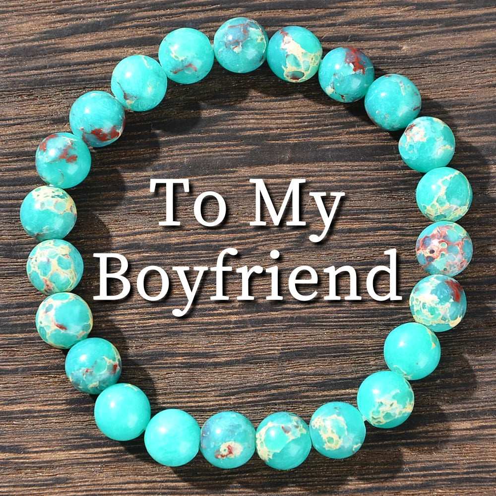 Men's Natural Crystal Gemstone Bracelet - A Meaningful Anniversary Gift for Boyfriends, Suitable for Daily Wear and Parties